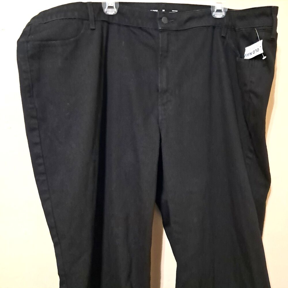 Old Navy Wow High Rise Womens Wide Leg Black Jeans Size 26 Short Denim New - Picture 12 of 15